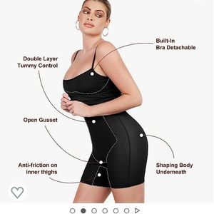 Popilush Long Sleeve Shaper Dress Bodycon Maxi/Mini